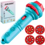 Flashlight with slide projector