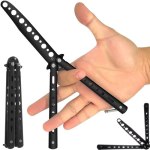 Butterfly knife for training  - black