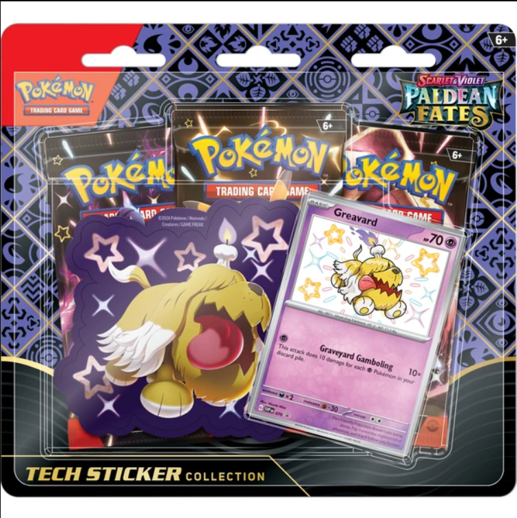 pokemon trading card games sv4.5 paldean fates tech sticker collection SV Paldean Fates Tech Sticker Collection – Loose Packs Trading Co main image 1