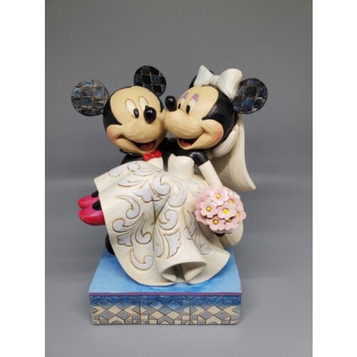 Jim Shore Disney Traditions Congratulations Mickey & Minnie Wedding Fi