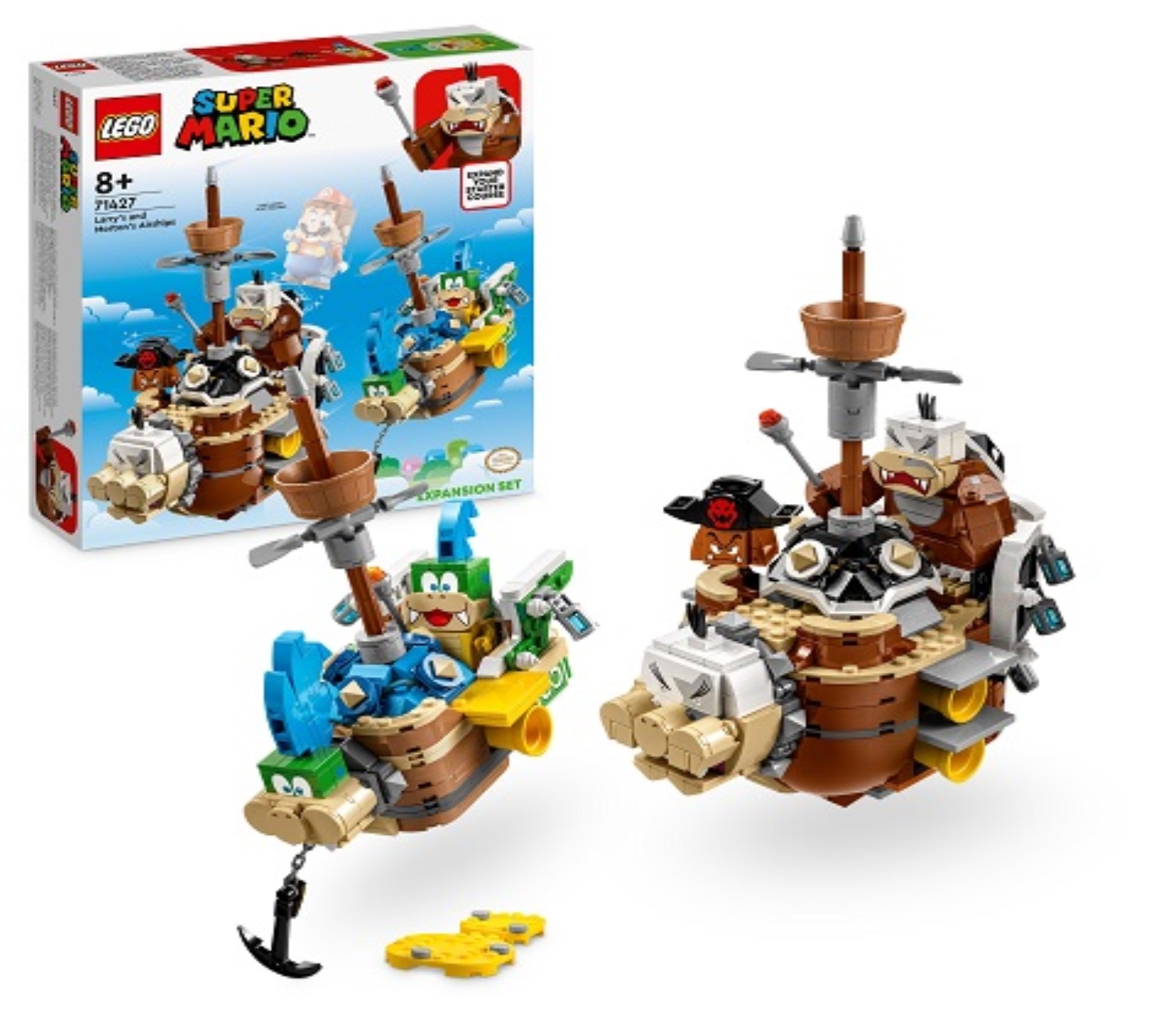 LEGO Super Mario 71427 Larry's and Morton's Airships Expansion Set ...