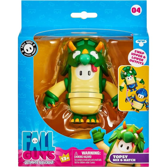 Fall Guys: Ultimate Knockout Fairycorn, personaggio ufficiale da collezione, 30 cm, peluche medio