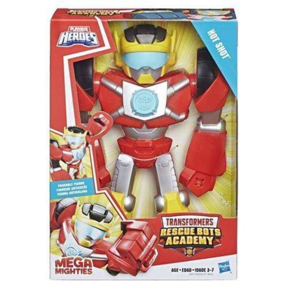 s-l1600 (2) Transformers Rescue Bots Academy Mega Mighties 9-Inch Action Figure -Hot Shot - Image 1
