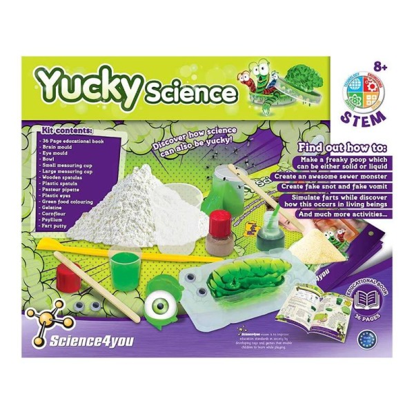 Science 4 You - DOM- Yucky Kit STEM Educational Science per Bambini dai