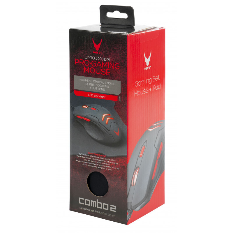 Mouse Pro Gaming VARR 3200Dpi Combo 2 - Gamebreaker