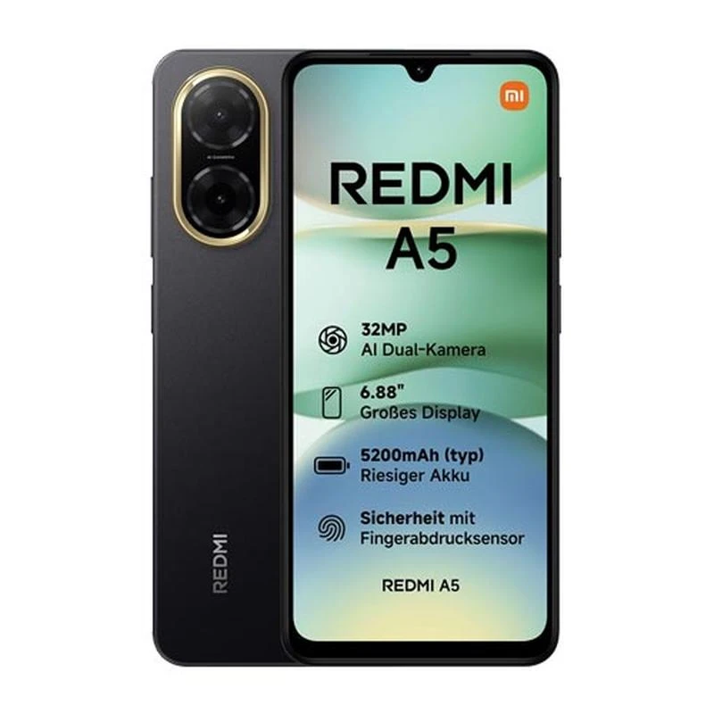 Xiaomi Redmi A5 4GB/128GB ミッドナイトブラック Xiaomi Redmi A5 4G 128GB ROM 4GB RAM Dual SIM GSM Unlocked - Black