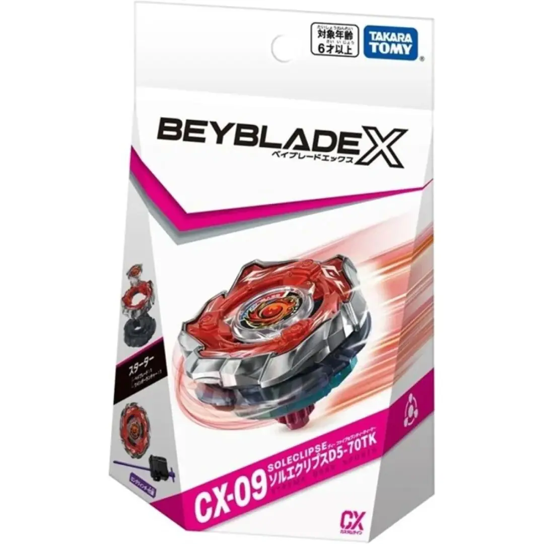 4a287fefbf89047783c9cdc0bb5ecc06.jpg Takara Tomy Beyblade X CX-09 Starter Soleclipse D5-70TK - Image 1