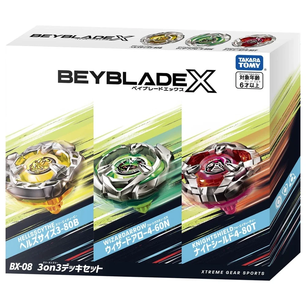 s-l1600 (2) Takara Tomy Beyblade X BX-08 Battle 3on3 Deck Set - Image 1